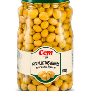 CEM AYVALIK TAŞ KIRMA YEŞİL ZEYTİN 1000 GR