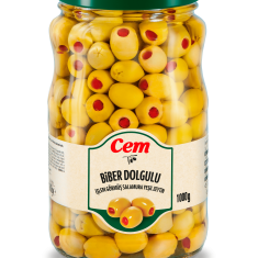 CEM BIBERLI YESIL ZEYTIN 1000 GR